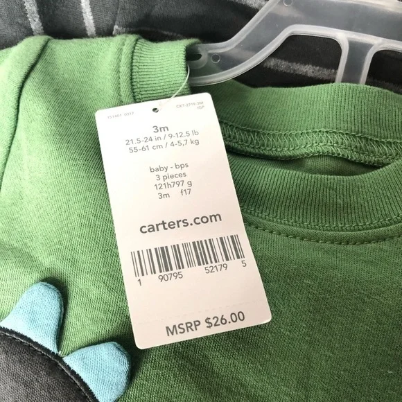 - Carter’s baby boy 3 piece set outfit size 3m - Picture 7 of 7